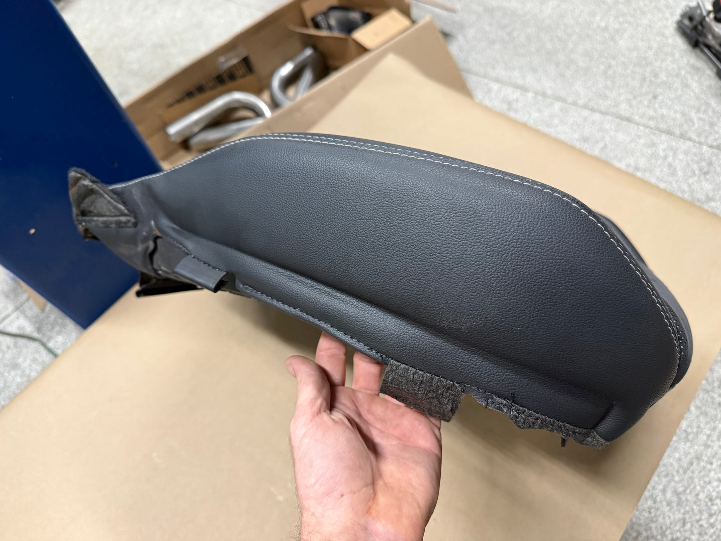 2018-2023 Ford Mustang RH Passenger Side Front Lower Leather/Suede Seat Cover