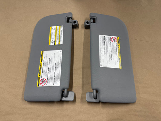 2023-2025 Ford F-250 Super Duty Sun Visors Pair "Grey"