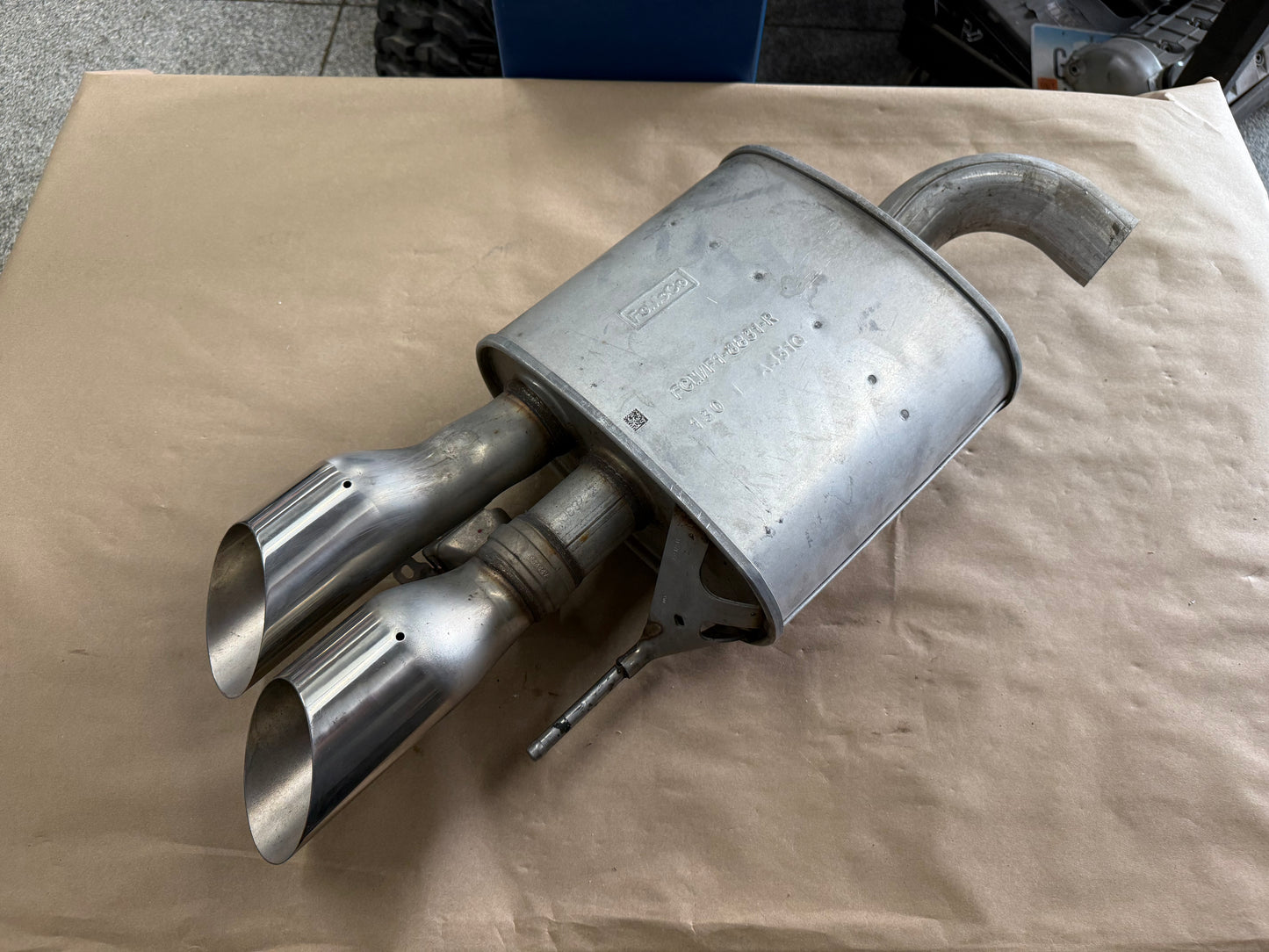 2024-2026 Ford Mustang GT RH Passenger side Active Exhaust Muffler Quad Tip