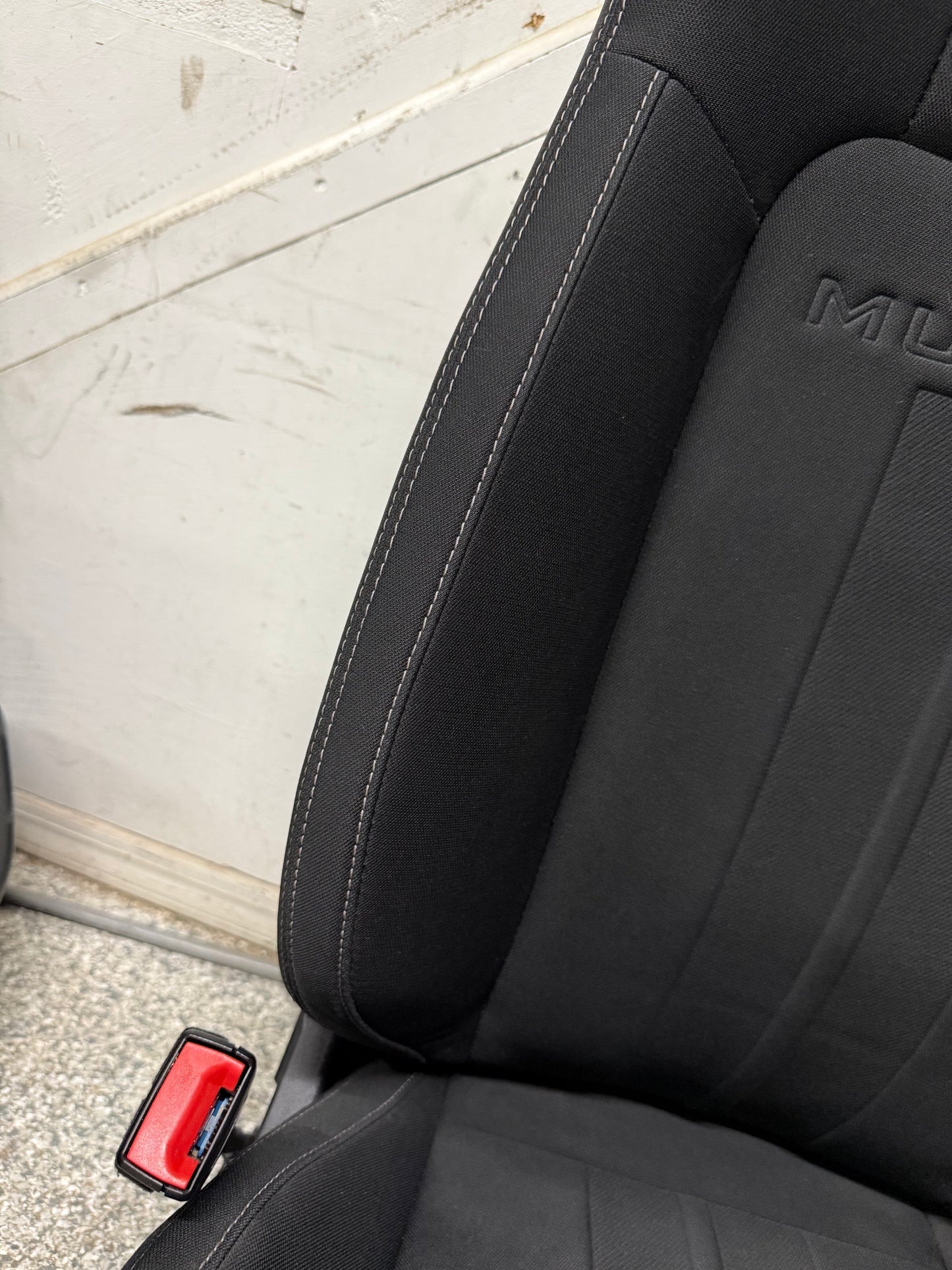 2018-2023 Ford Mustang GT Black Cloth Seats Coupe Front Power Seats