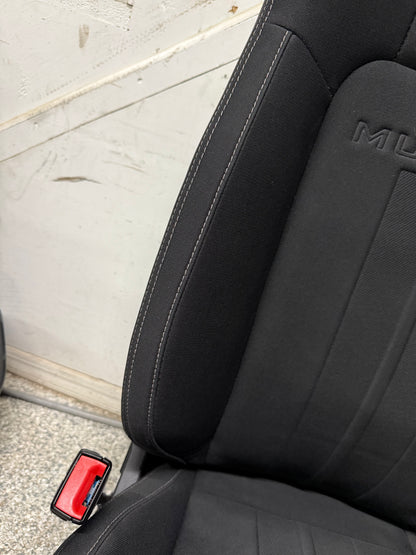 2018-2023 Ford Mustang GT Black Cloth Seats Coupe Front Power Seats
