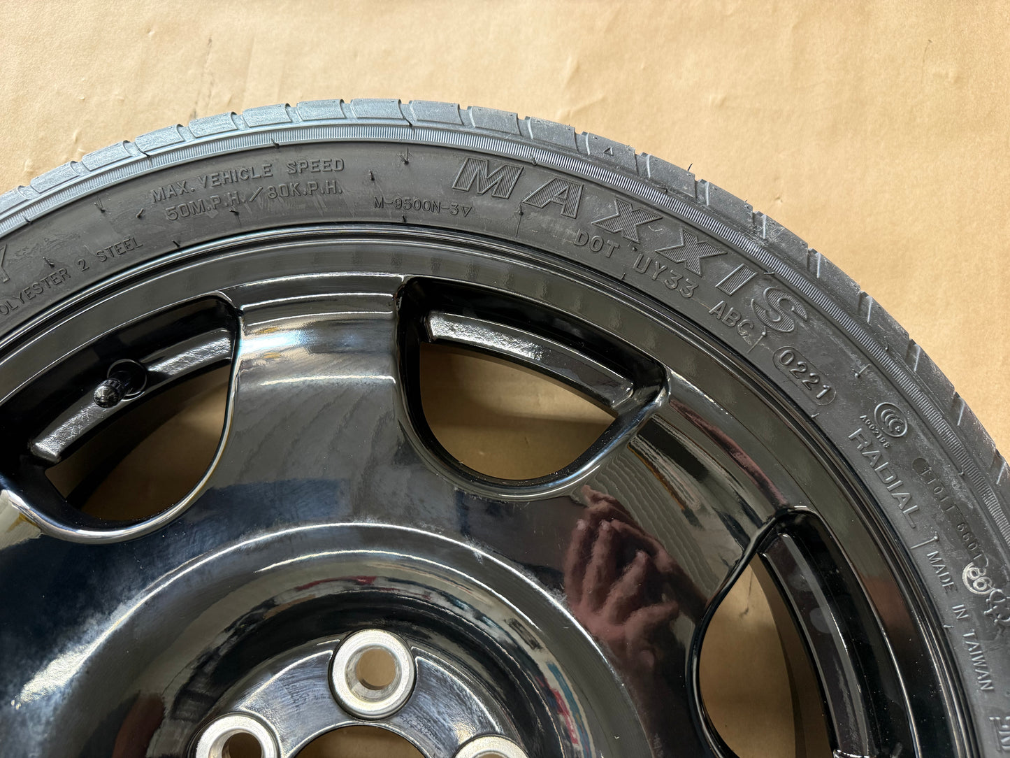 2015-2026 Mustang GT Spare Tire 155/60/18 "Black"