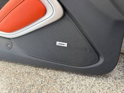 2016-2024 Chevrolet Camaro SS Coupe RH LH Pair Door Panels Black/Orange Leather