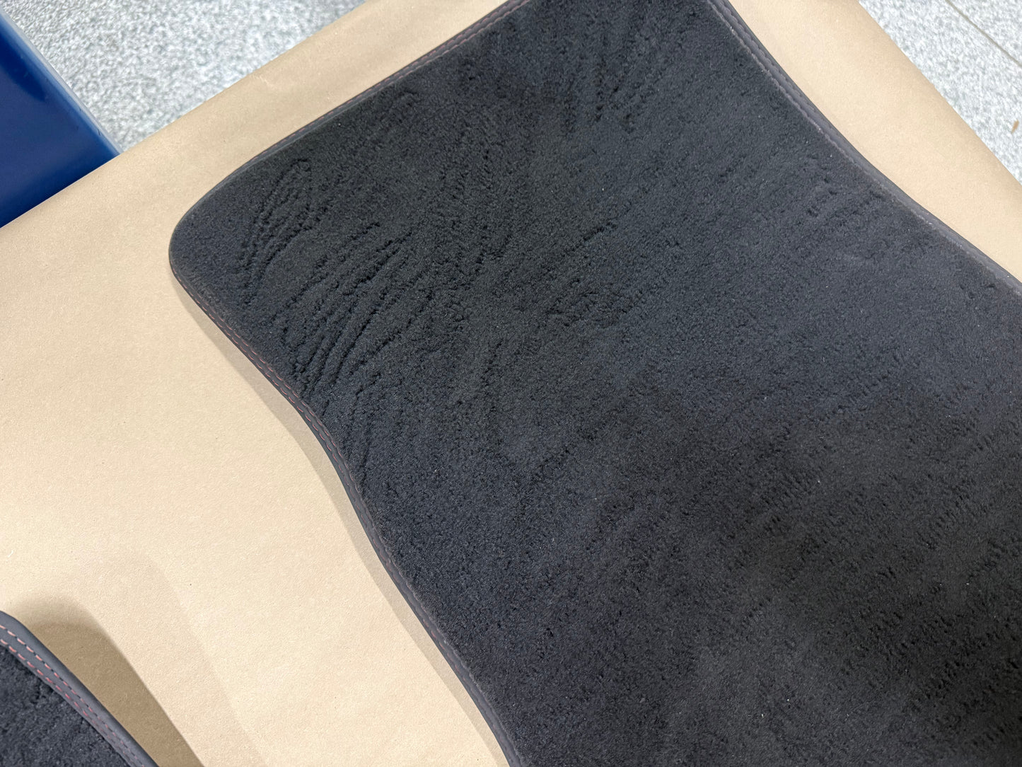 2024-2026 Ford Mustang GT Front Floor Mats Carpet "Red Stitch"