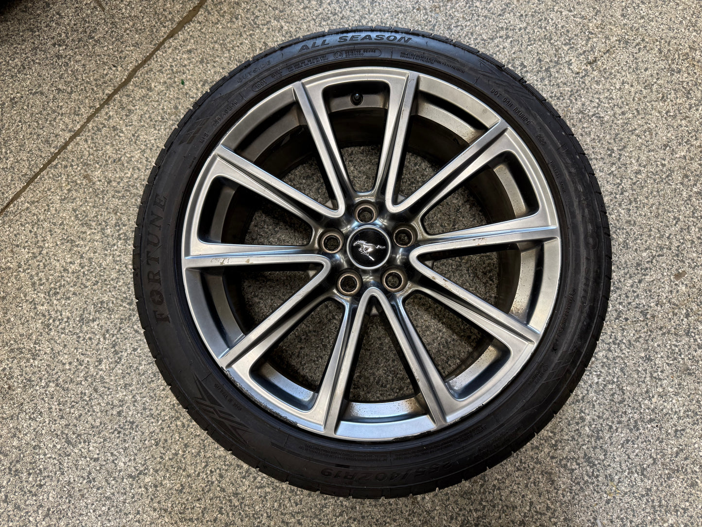2015-2023 Ford Mustang GT Wheel Rim 19"x8.5" Fortune Viento 255/40/19