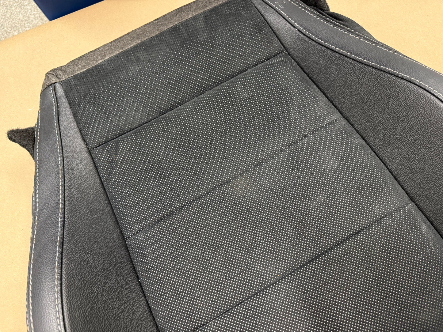 2018-2023 Ford Mustang RH Passenger Side Front Lower Leather/Suede Seat Cover