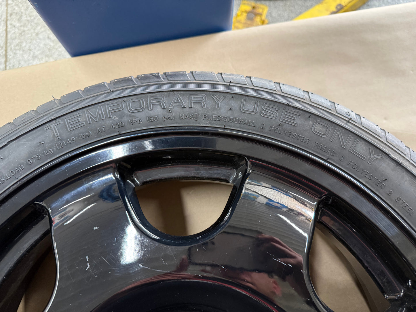 2015-2026 Ford Mustang GT Spare Tire 155/60/18 "Black"