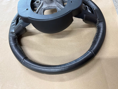 2015 Ford Mustang 50th Anniversary Bare Leather Steering Wheel Black "Auto"