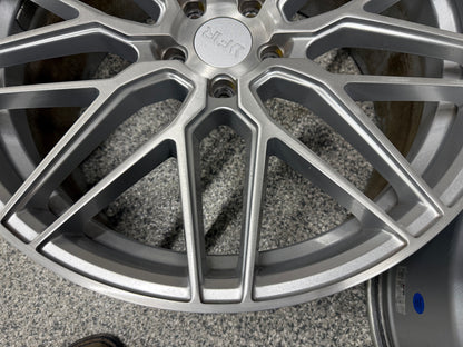2015-2023 Ford Mustang F1R F103 Brushed Silver Wheels Set of 4 20x10"