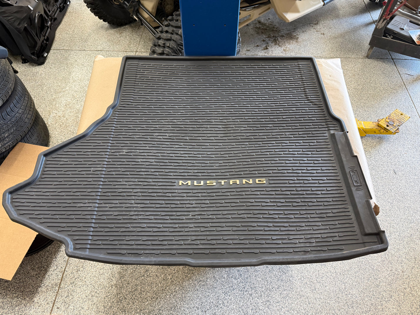 2024-2026 Ford Mustang Rear Trunk Floor Mat w/Subwoofer Black