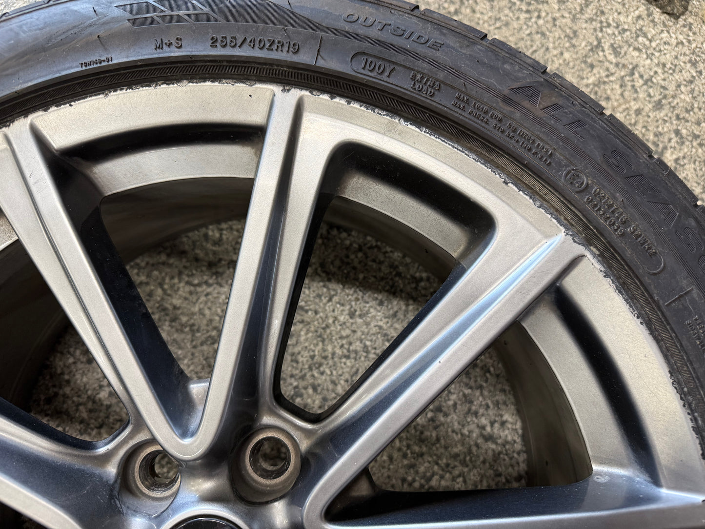 2015-2023 Ford Mustang GT Wheel Rim 19"x8.5" Fortune Viento 255/40/19