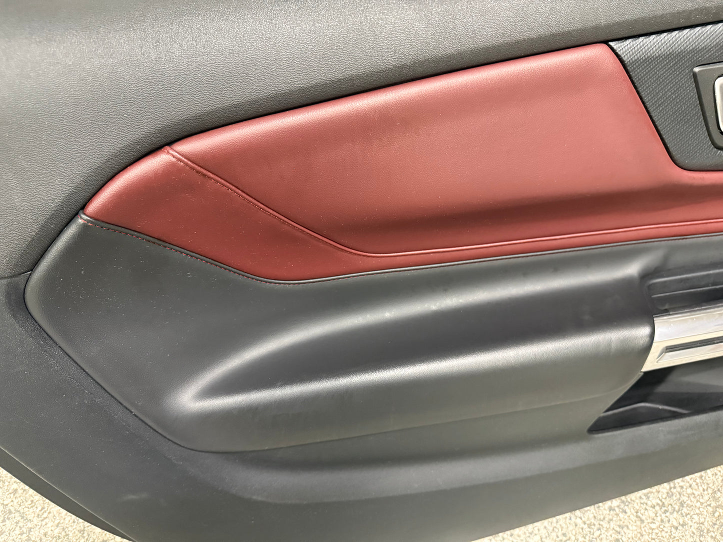 2024-2026 Mustang GT EcoBoost LH RH Premium Leather Insert Door Panels Pair