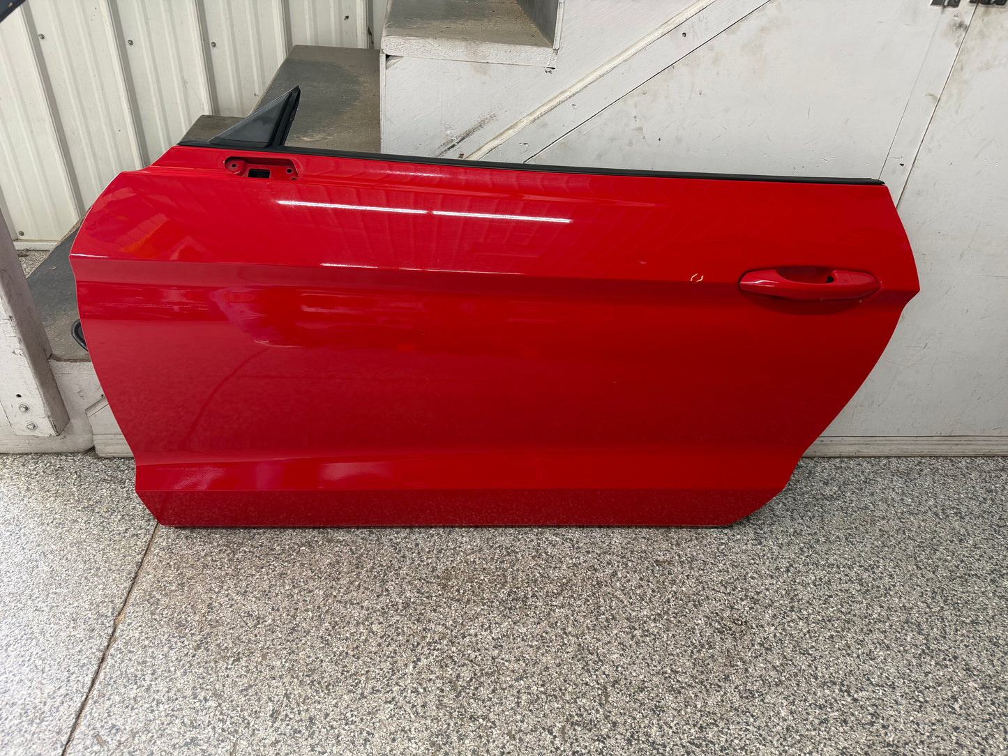 2015-2023 Ford Mustang GT GT500 LH Driver Side Door Complete w/Glass "Race Red"