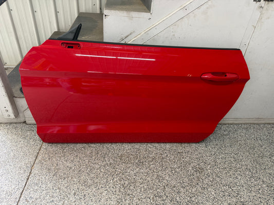 2015-2023 Ford Mustang GT GT500 LH Driver Side Door Complete w/Glass "Race Red"