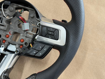 2018-2023 Ford Mustang GT Leather/Carbon Fiber Steering Wheel "Automatic"