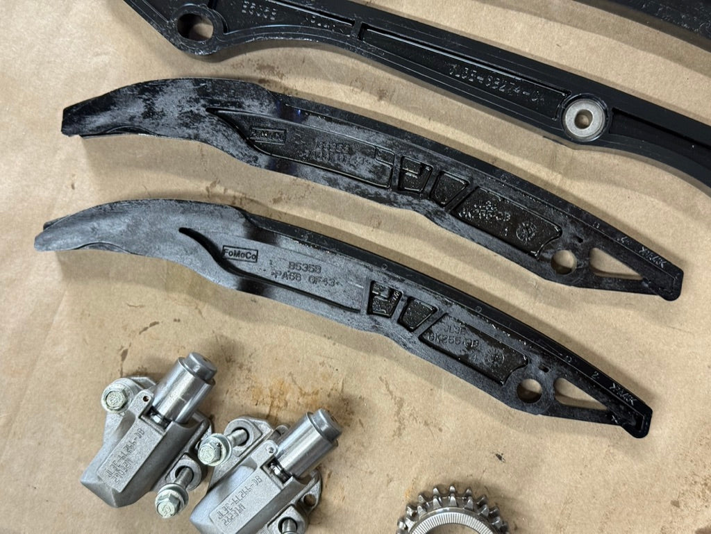 2024-2026 Mustang GT 5.0L Timing Chain Set Chains Guides Tensioners "USED"