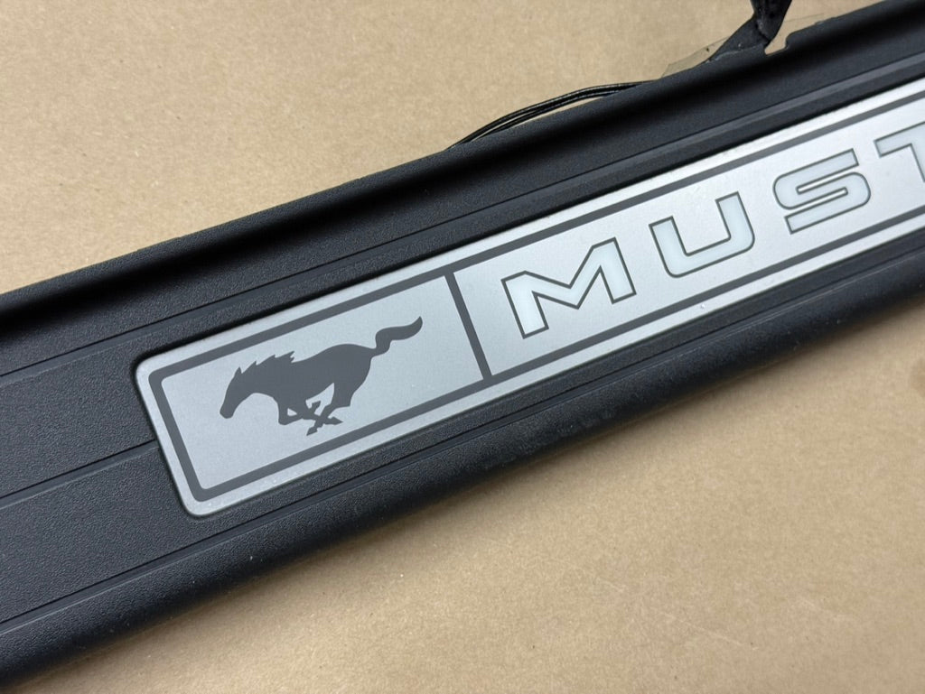 2015-2023 Ford Mustang "My Color" Sill/Scuff Plates Interior Trim Black