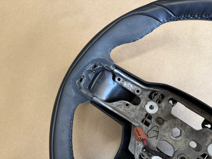 2024-2026 Ford Mustang Dark Horse Suede Leather Steering Wheel "Manual"
