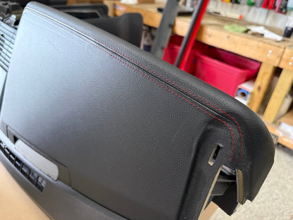 2015-2017 Ford Mustang GT 5.0 Leather Dash Pad Frame "Red Stitch"