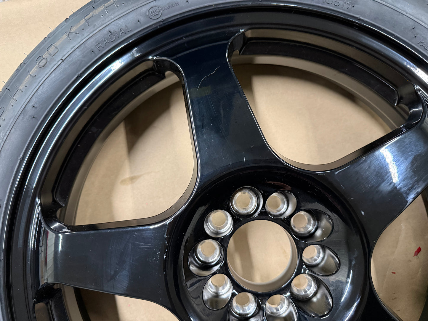 2015-2026 Ford Mustang GT Modern Spare Spare Tire 135/70/19 "Black"