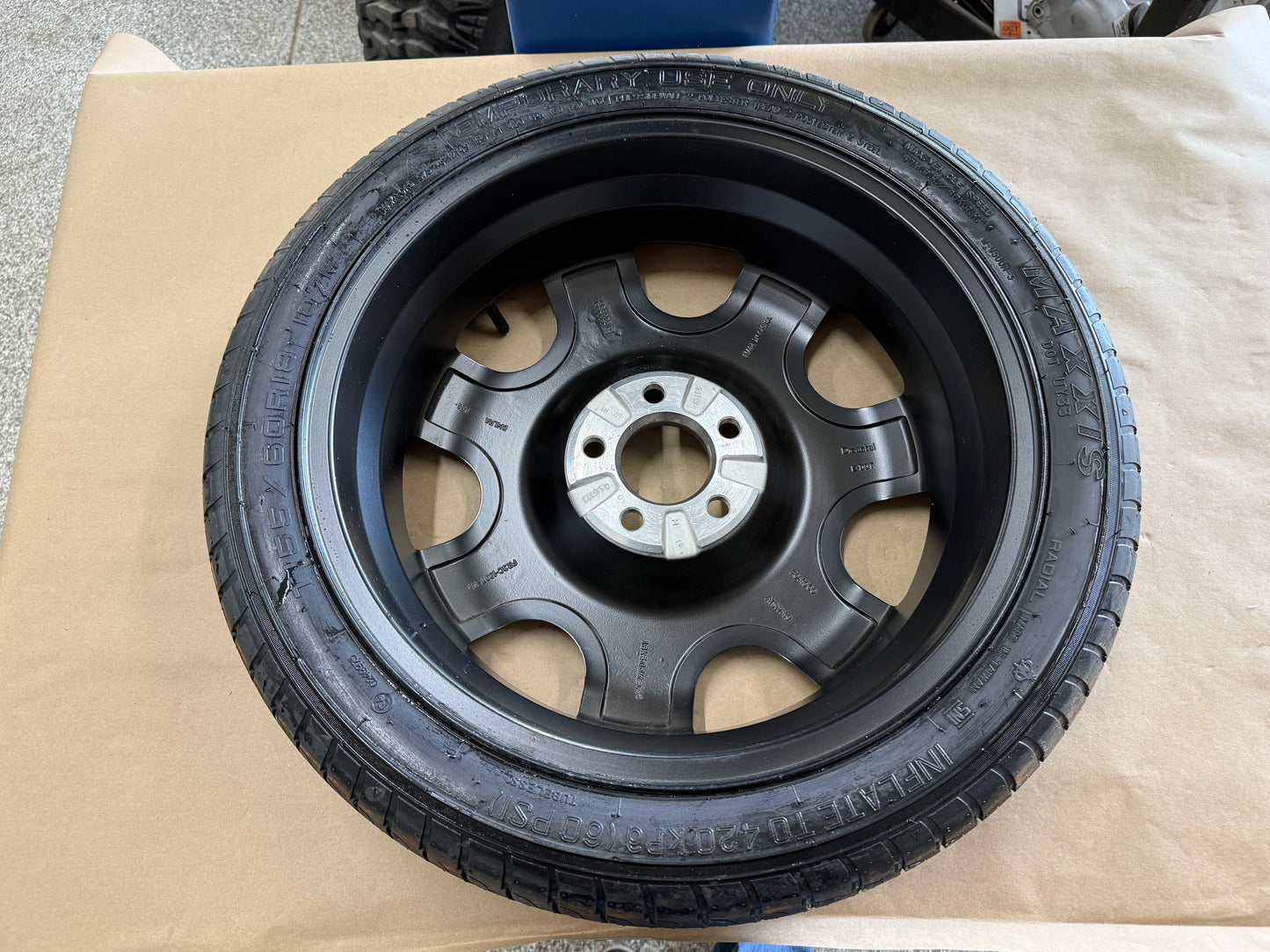 2015-2026 Ford Mustang GT Spare Tire 155/60/18 "Black"