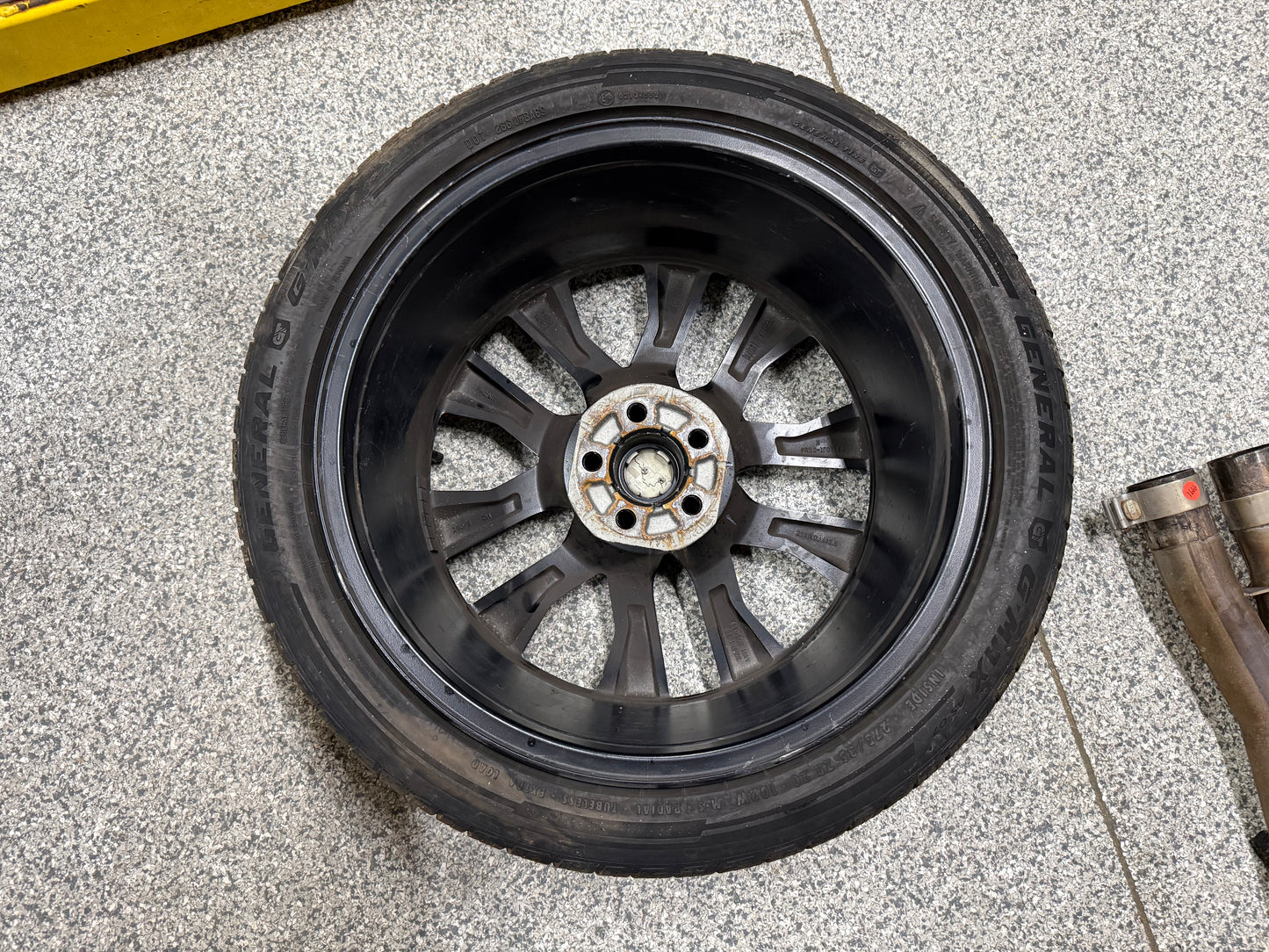 2015-2023 Ford Mustang GT Black Wheel Rim 20x9" General G Max 275/35/20