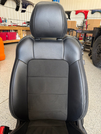 2018-2023 Ford Mustang GT Leather/Suede Set of Seats Black Heated/Cooled