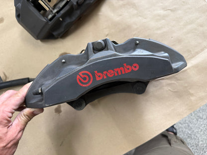 2015-2023 Ford Mustang GT Front 6 Piston BREMBO Brake Calipers Rotors 34k mi