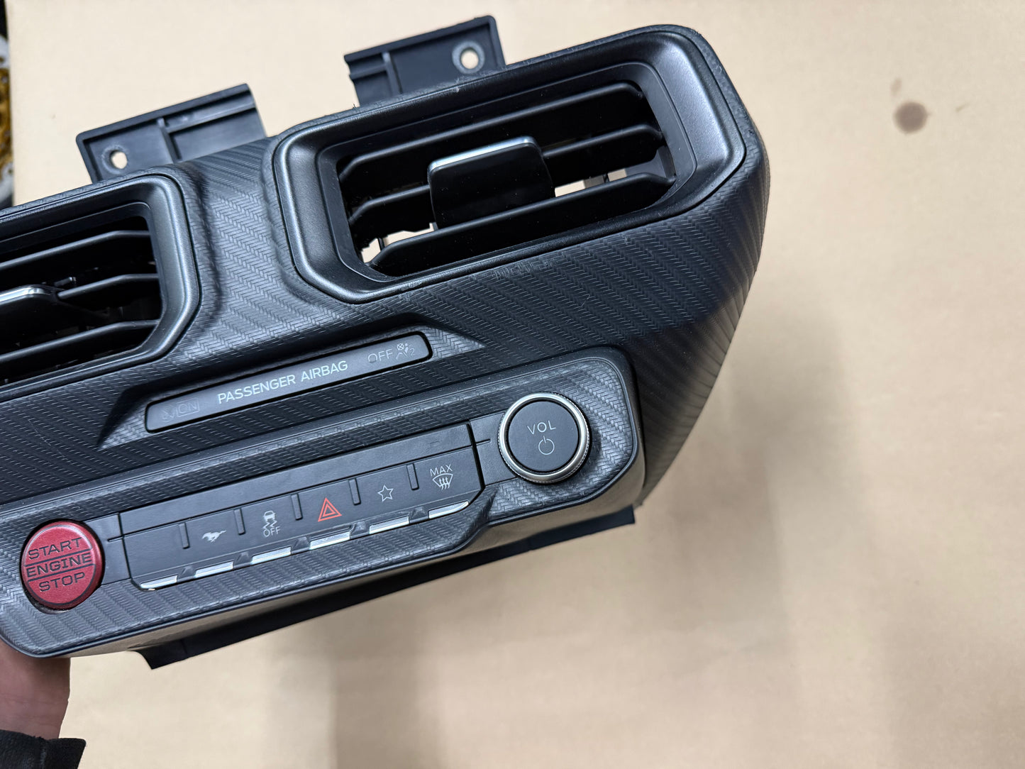 2024-2025 Ford Mustang S650 Center Dash Trim Air Vents Push Start Bezel Panel