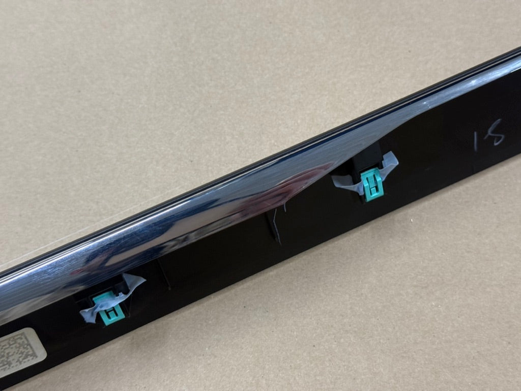 2023-2025 Ford F-250 Center Dash Radio Trim Surround Charcoal Metallic/Chrome