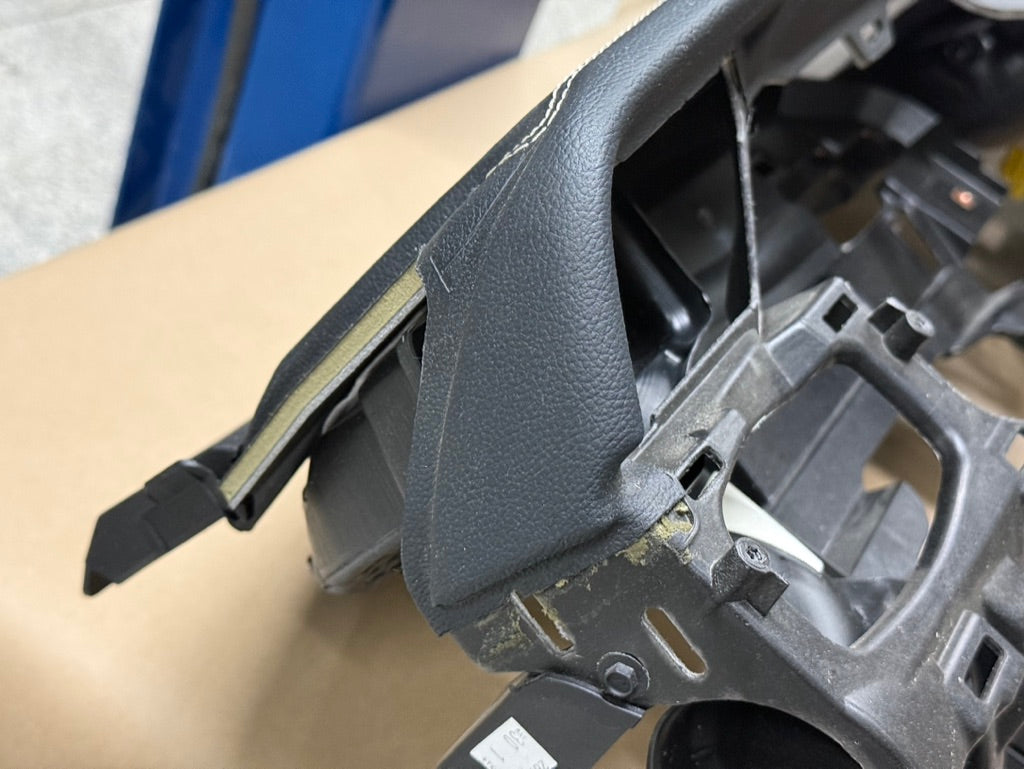 2018-2023 Ford Mustang GT 5.0 Leather Dash Pad Frame "Grey Stitching"