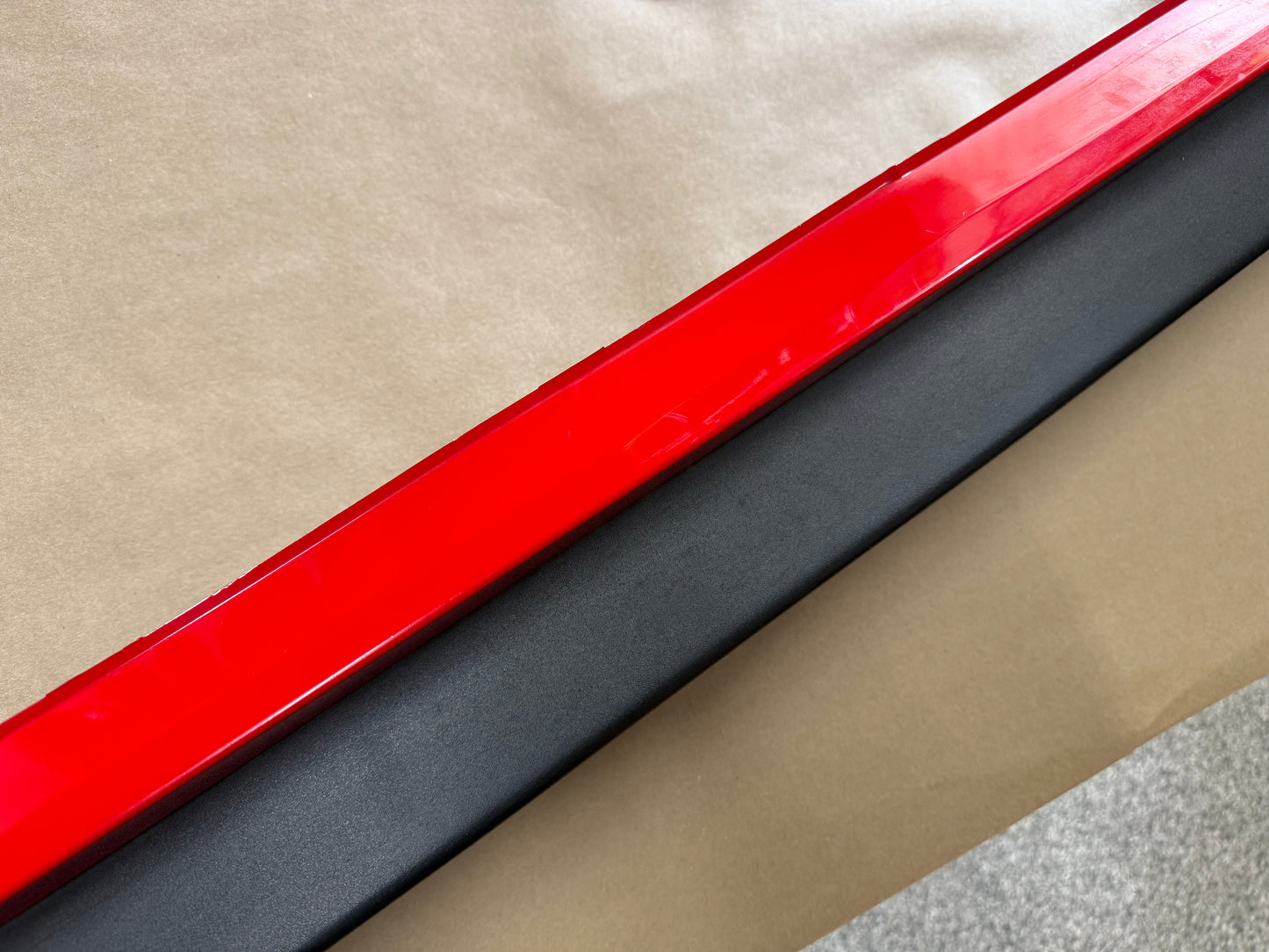 2015-2023 Mustang GT V6 LH Side Skirt Molding Driver Side "Race Red"