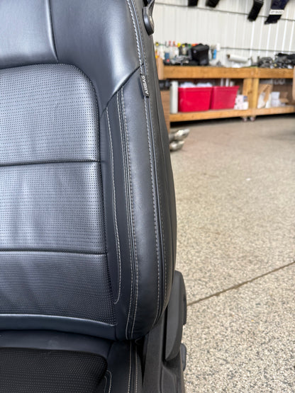 2024-2026 Ford Mustang GT Black Leather Coupe Front & Rear Seats