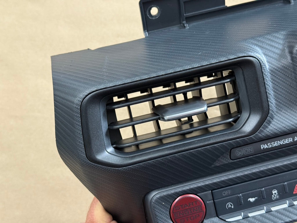2024-2026 Ford Mustang S650 Center Dash Trim Air Vents Push Start Bezel Panel