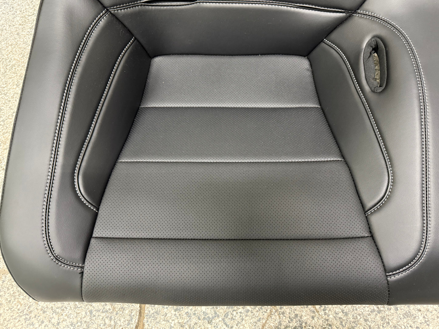 2018-2023 Ford Mustang GT Black Leather Coupe Rear Seats