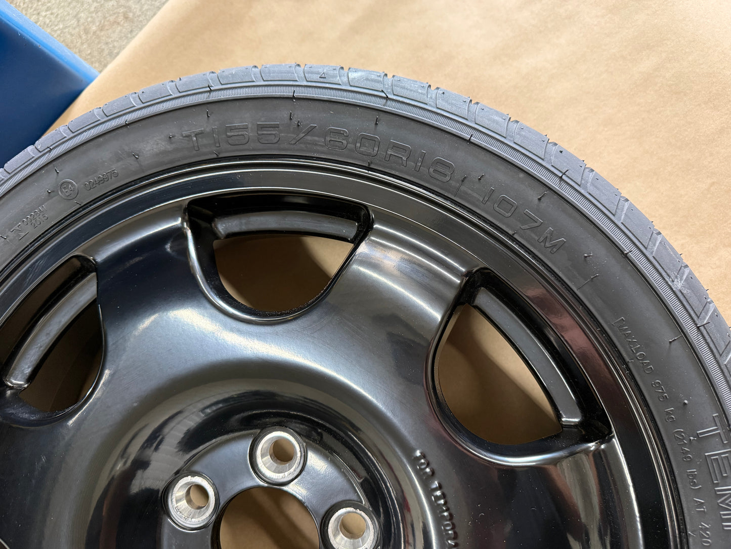 2015-2026 Ford Mustang GT Spare Tire 155/60/18 "Black"