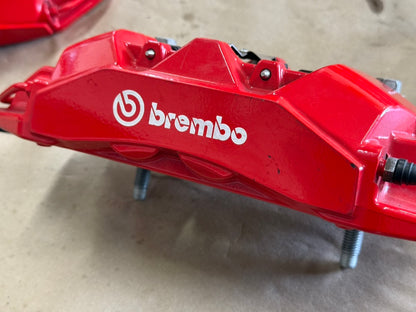 2024-2026 Ford Mustang GT Rear Brake Calipers Pair 4 Piston Brembo