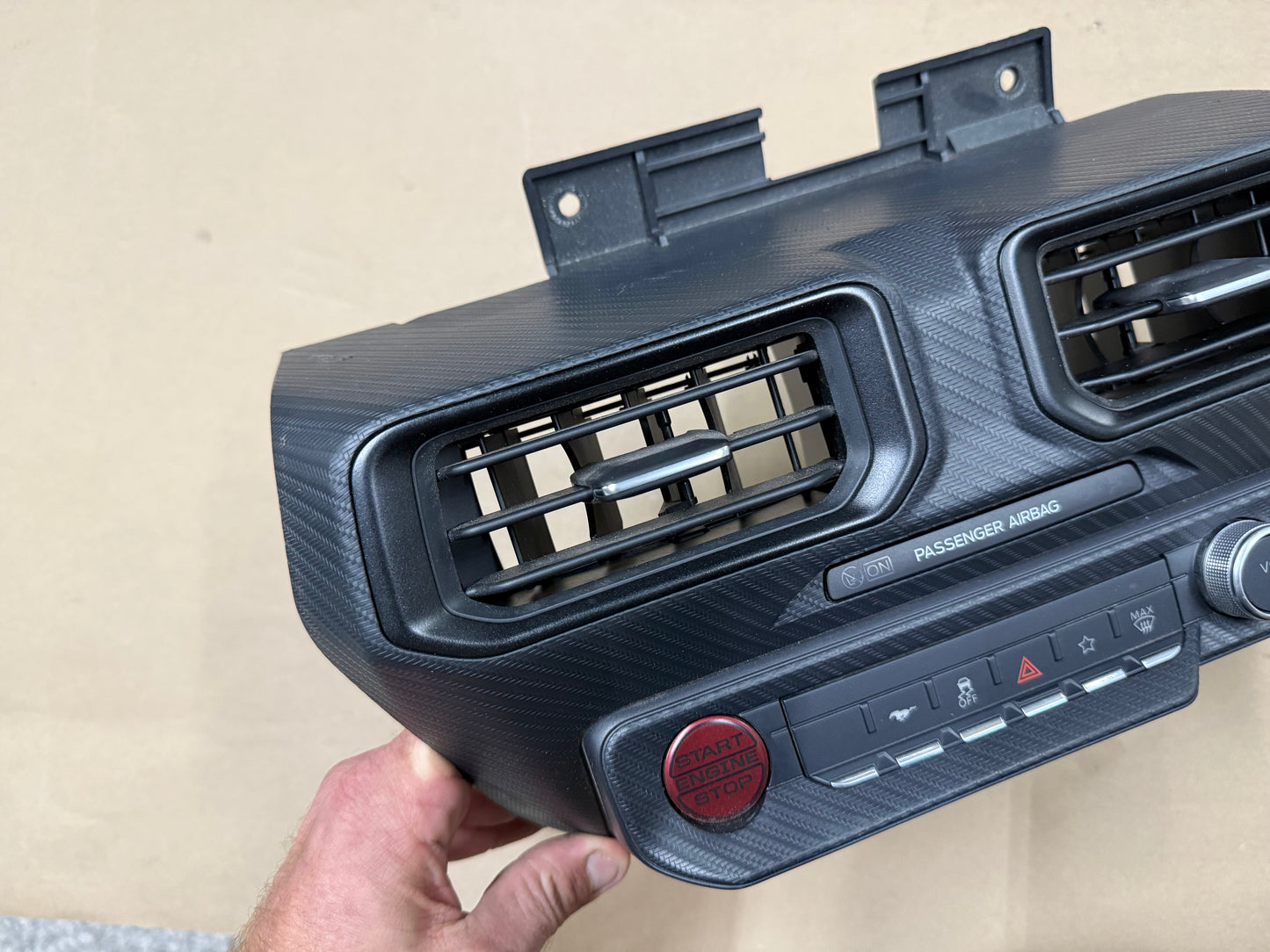 2024-2025 Ford Mustang S650 Center Dash Trim Air Vents Push Start Bezel Panel