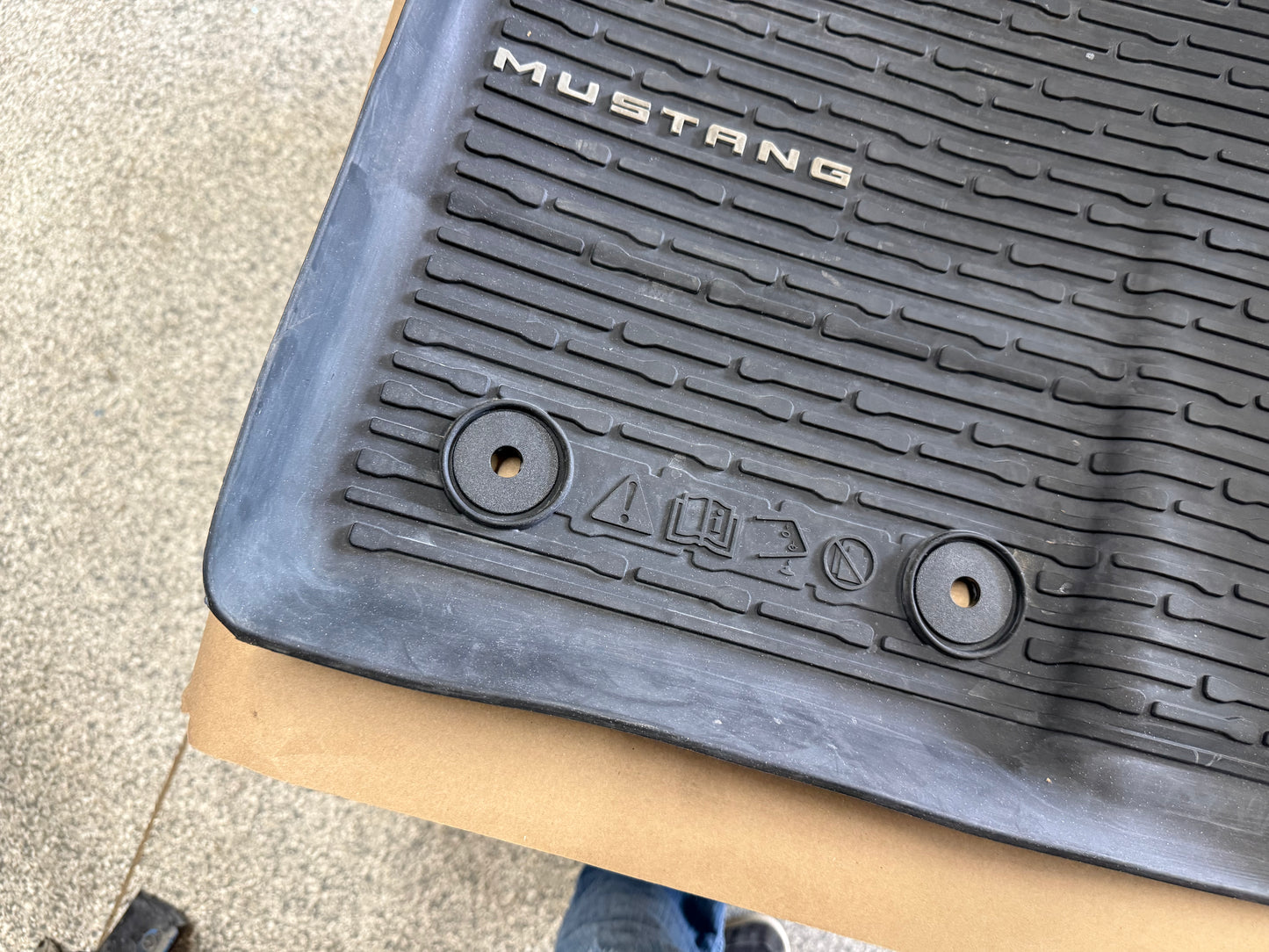2024-2026 Ford Mustang Rubber Front & Rear Floor Mats