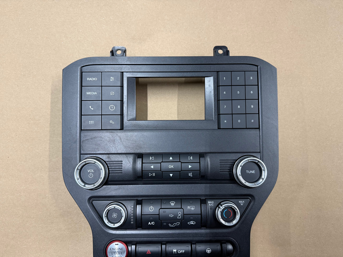 2018-2023 Ford Mustang GT Face Plate Radio Trim Piece