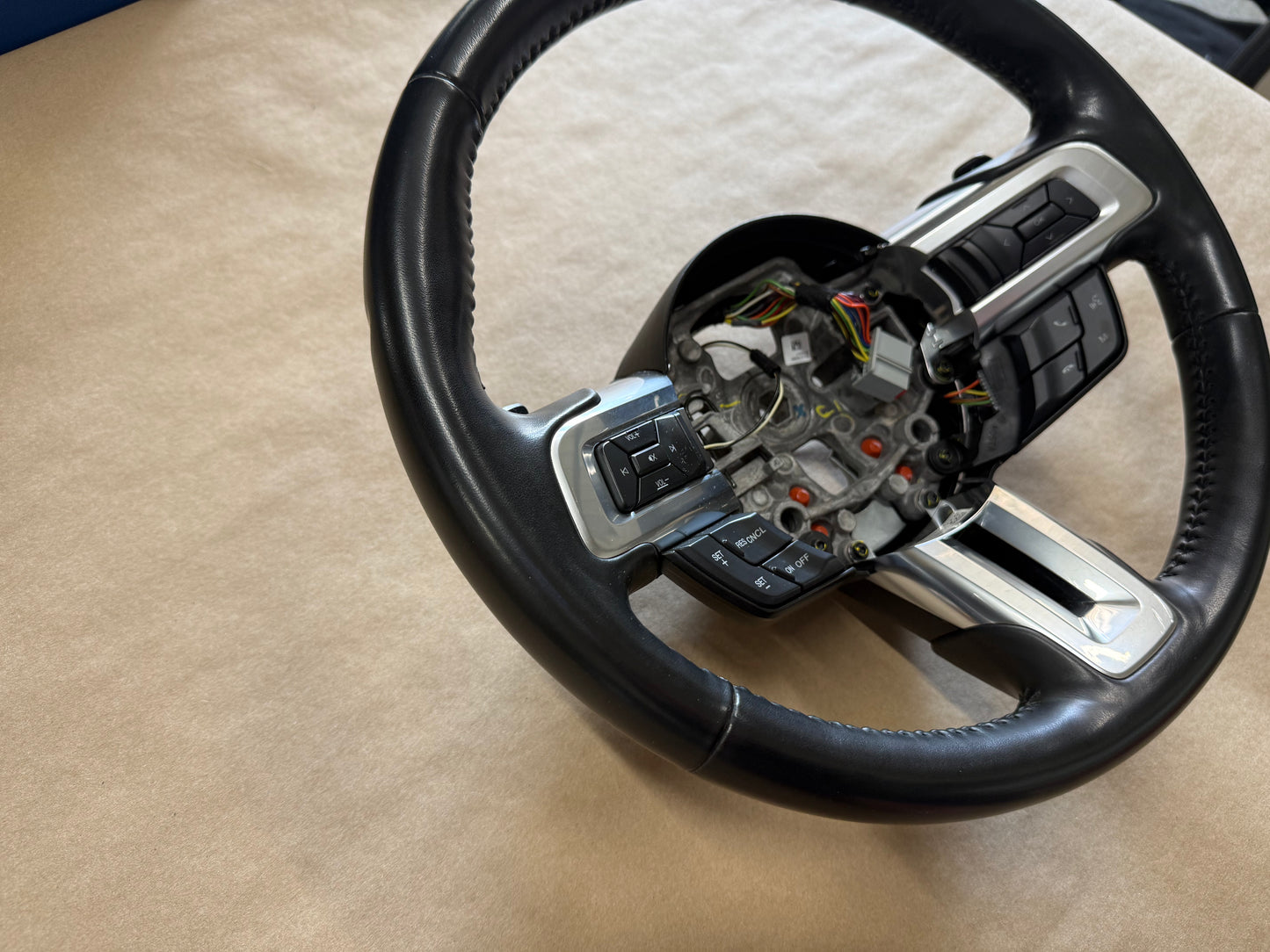 2018-2023 Ford Mustang Leather Steering Wheel Automatic Paddle Shifters