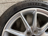 2015-2023 Ford Mustang GT Silver Wheel Rim 19"x8.5" Goodyear Assurance 255/40/19