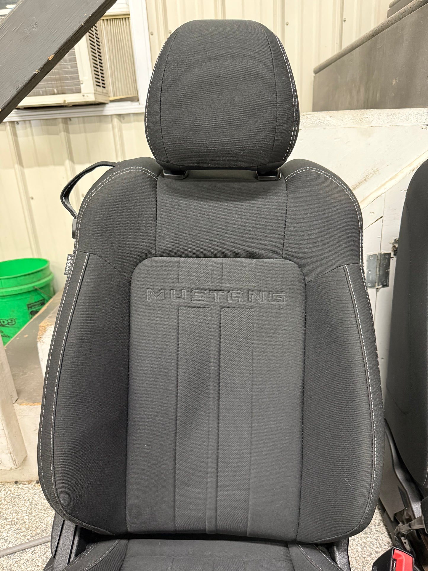 2018-2023 Ford Mustang GT Black Cloth Seats Coupe Front Power Seats