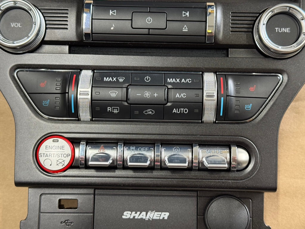 2015-2017 Ford Mustang GT Face Plate Premium Radio 8 inch Trim Piece