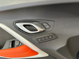 2016-2024 Chevrolet Camaro SS Coupe RH LH Pair Door Panels Black/Orange Leather