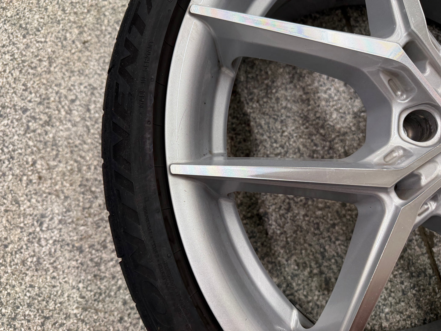 2015-2026 Mustang Niche Prodigy 5 20x9" Silver Wheel/Tire 275/30/20 Continental