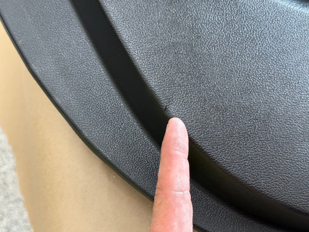 2018-2023 Ford Mustang GT LH Driver Leather Insert Door Panel Grey Stitching