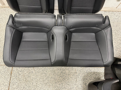 2015-2017 Ford Mustang GT Leather Front Rear Seats Black Heated/Cooled