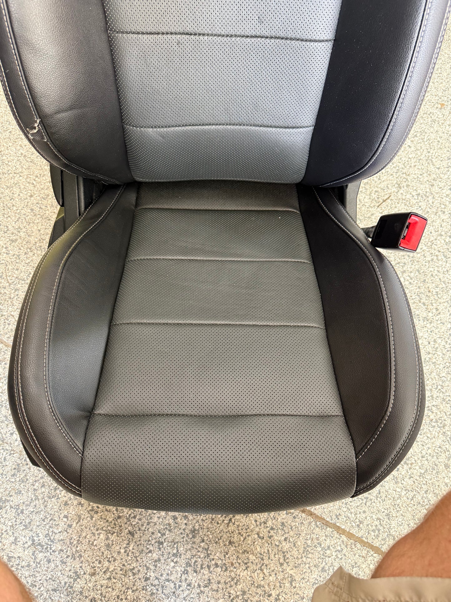 2018-2023 Ford Mustang GT Black Leather Convertible Front & Rear Seats