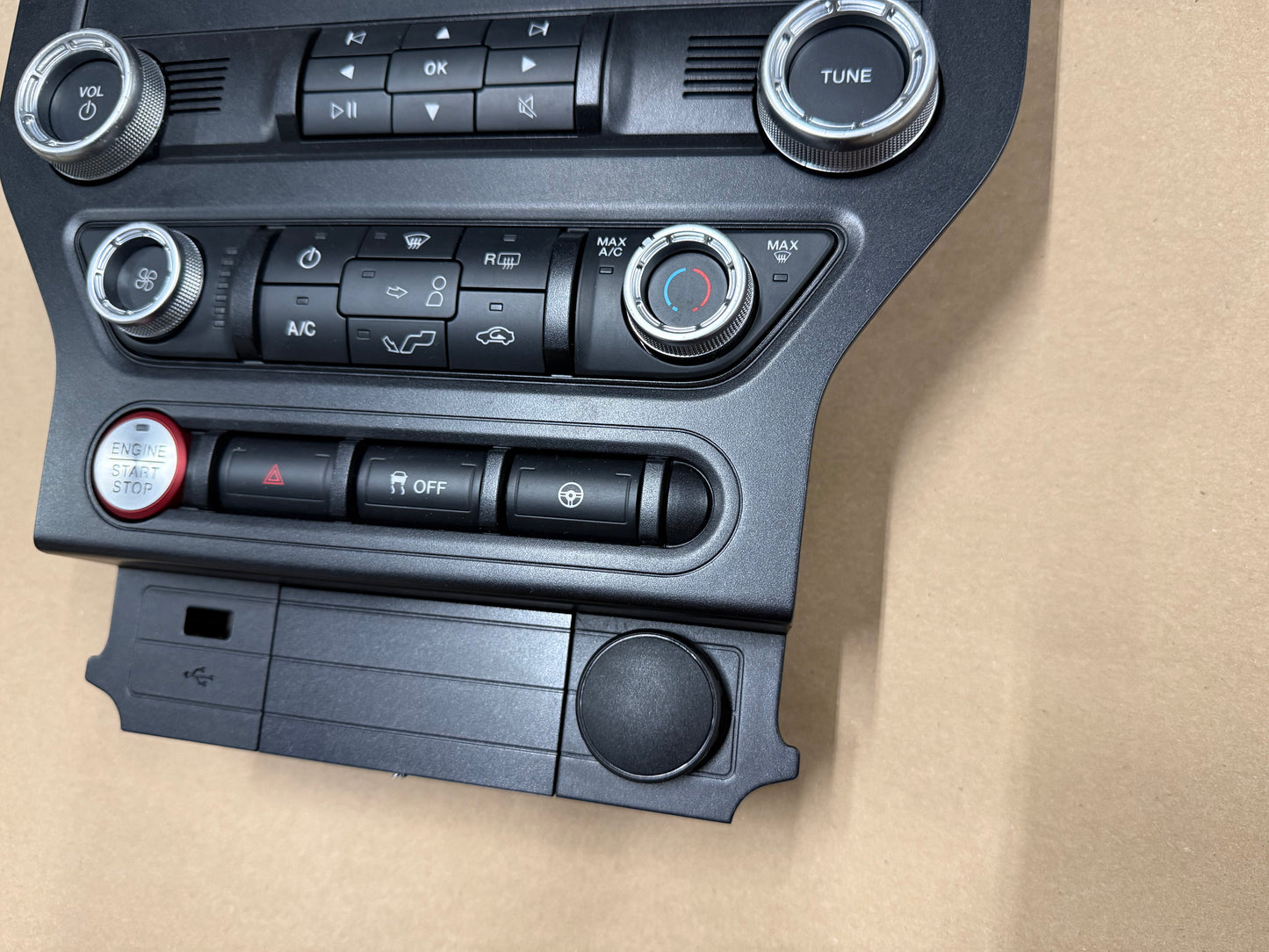 2018-2023 Ford Mustang GT Face Plate Radio Trim Piece